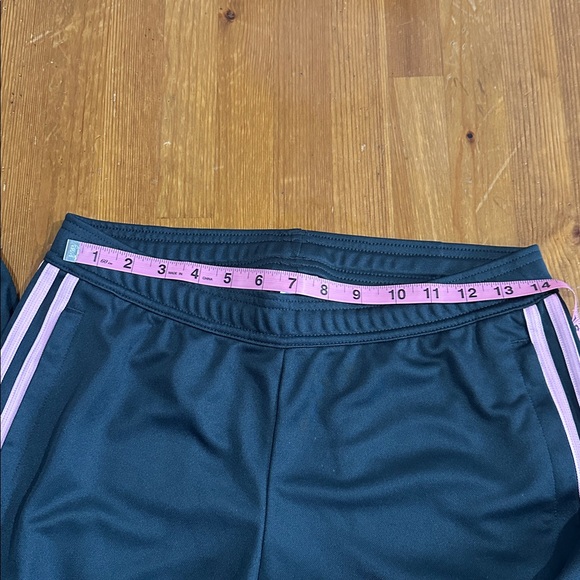Adidas Black and Pink Sweatpants with Elastic Waistband - Picture 3 of 11